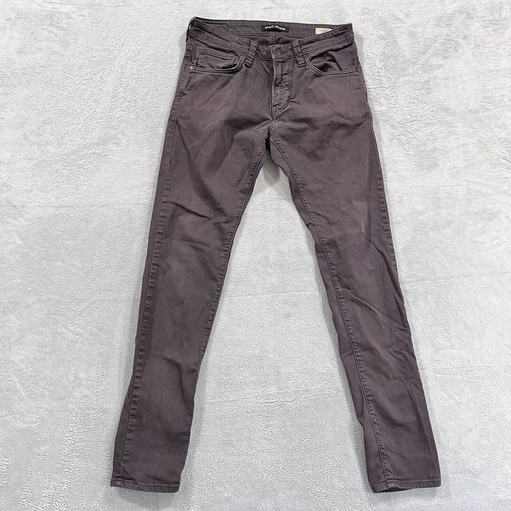 Mavi James Skinny Jeans Mens 31x32* Gray Denim Stretch Flat‎ Front Low Rise